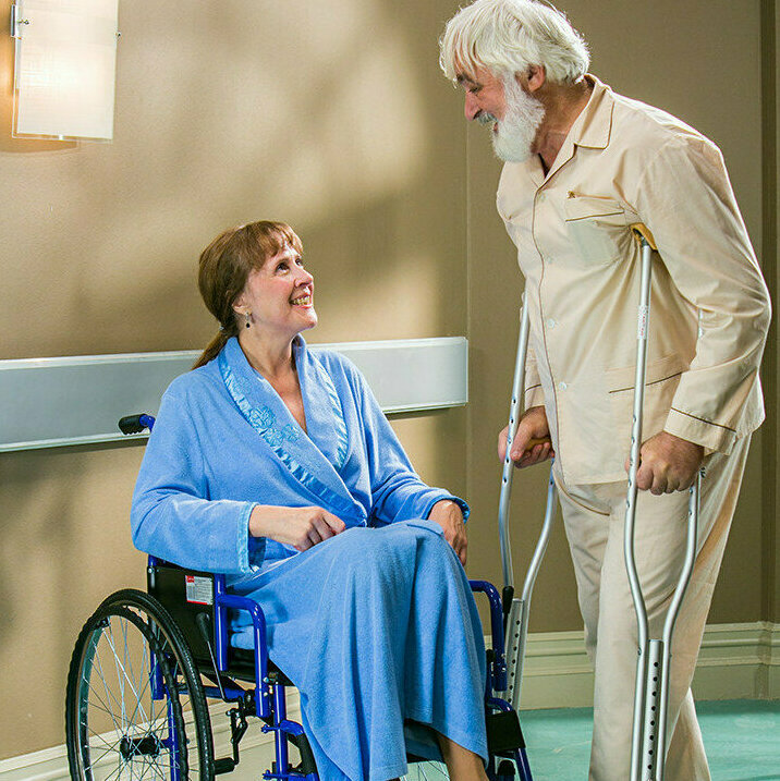 Восстановление пожилых людей после перелома ноги